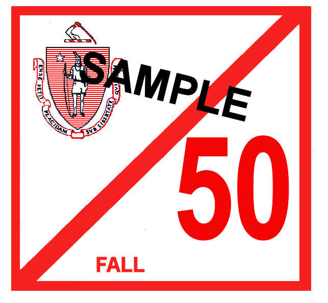 Modal Additional Images for 1950 Massachusetts FALL INSPECTION Sticker